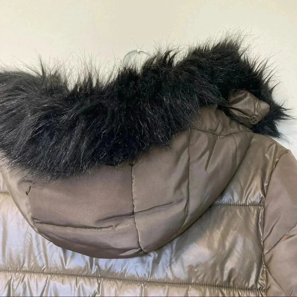 Derek Lam 10 Crossby army green faux fur hooded jacket - Picture 13 of 13